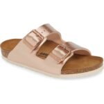 Birkenstock – Arizona Metallic Slide Sandal