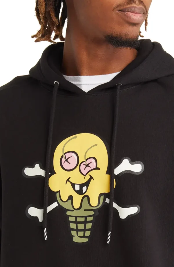 ICE CREAM - Cones Cotton Graphic Hoodie - Image 4