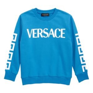 Versace – Kids’ La Greca Cotton Logo Sweatshirt