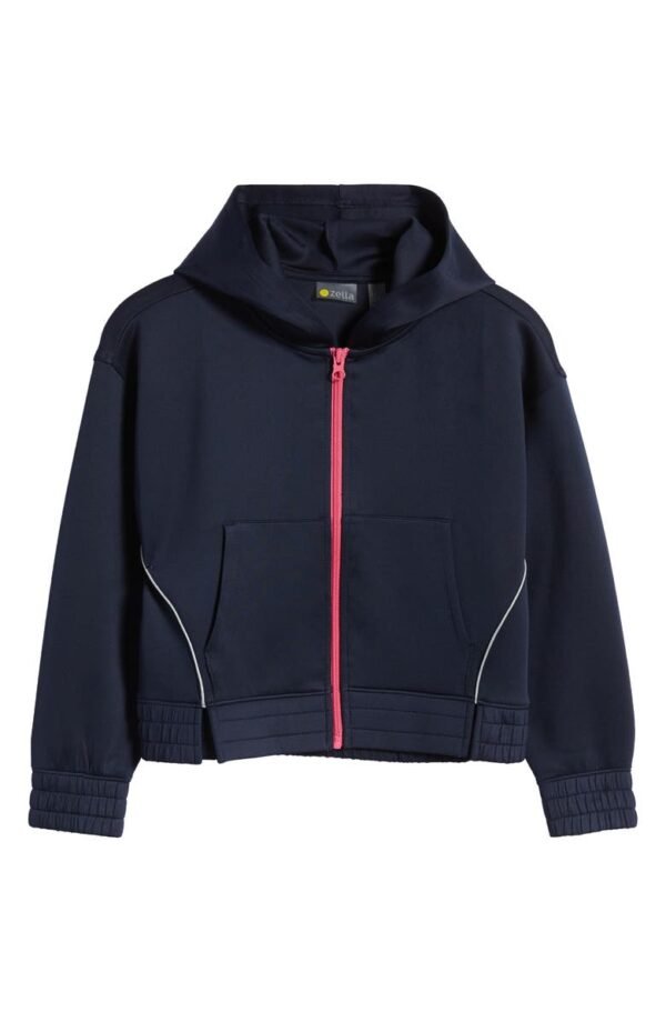 Zella Girl - Kids' Reflective Zip-Up Hoodie