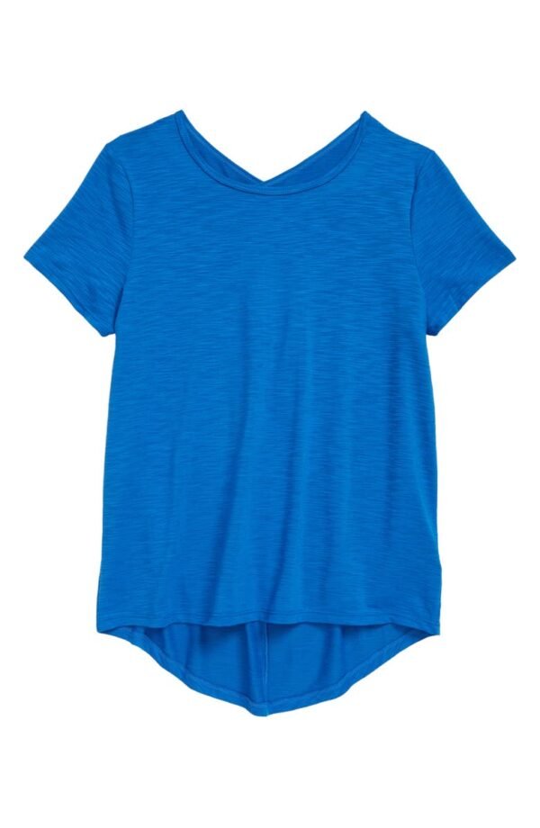 Zella Girl - Kids' Crossback Cutout T-Shirt