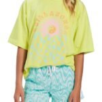 Billabong – Kids’ At the Shore Wave Print Pull-On Shorts