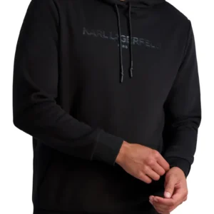 KARL LAGERFELD PARIS – Embossed Logo Hoodie