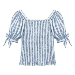 Habitual Kids – Kids’ Stripe Smocked Puff Sleeve Top