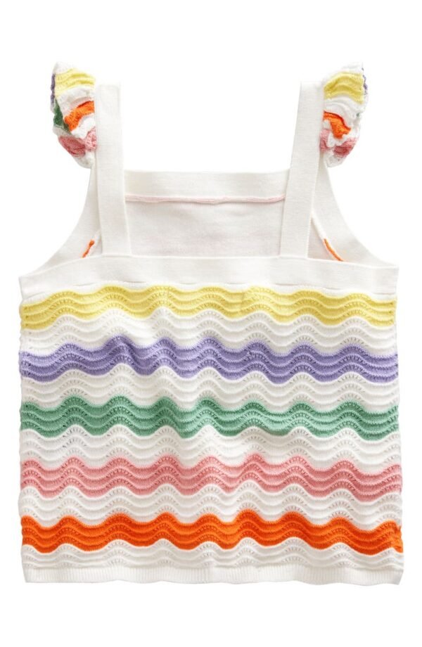 Mini Boden - Kids' Wavy Stripe Cotton Tank