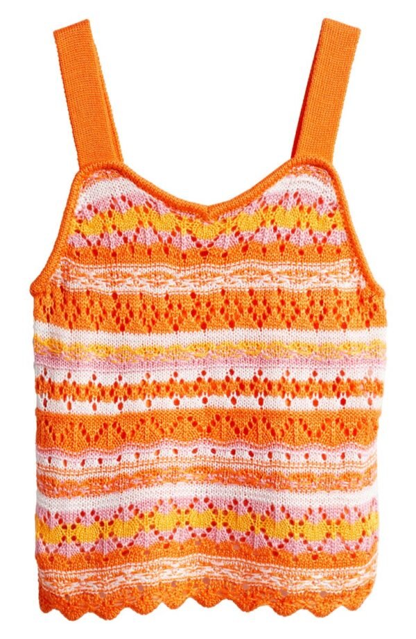Truce - Kids' Stripe Crochet Tank Top