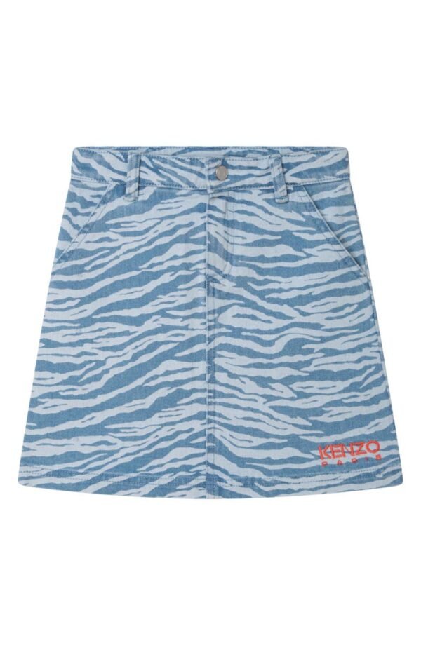 KENZO - Kids' Tiger Stripe Denim Shorts