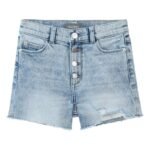 DL1961 – Kids’ Lucy Exposed Button Cutoff Denim Shorts