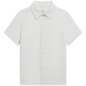 Reiss – Kids’ Holiday Jr. Short Sleeve Linen Button-Up Shirt