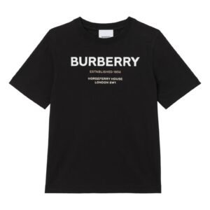 Burberry - Kids' Cedar Horseferry Logo Cotton Graphic Tee