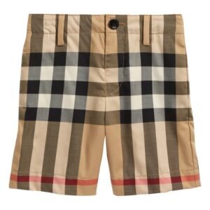 Burberry – Kids’ Royson Check Stretch Cotton Shorts