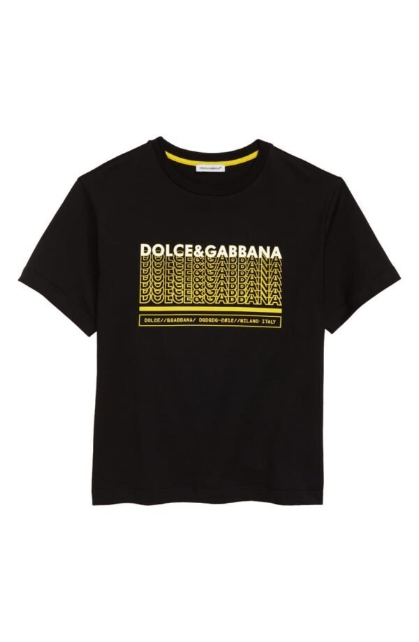 Dolce&Gabbana - Kids' DG Logo Cotton Graphic Tee