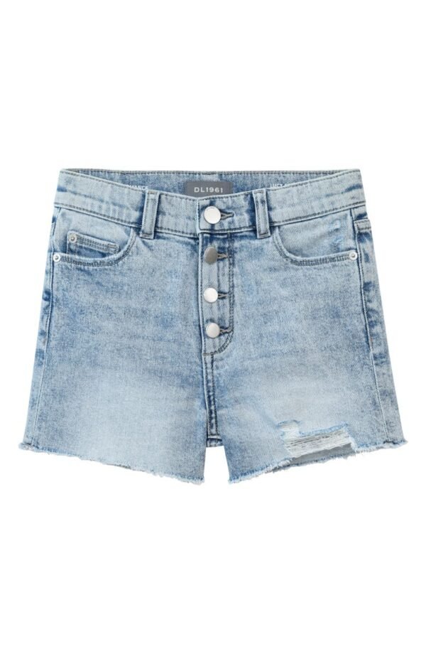 DL1961 - Kids' Lucy Exposed Button Cutoff Denim Shorts