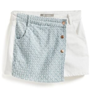 Tractr - Kids' Colorblock Denim Skort