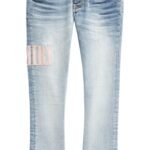 AMIRI – Kids’ Embroidered Logo Stretch Jeans