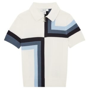 Reiss – Kids’ Chapel Quarter Zip Short Sleeve Sweater