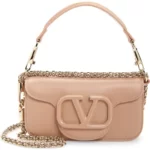 Valentino Garavani – Small Locò Leather Shoulder Bag (GROUP BUY)