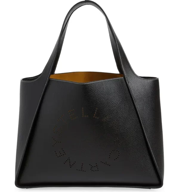 Stella McCartney - Studded Logo Faux Leather Tote
