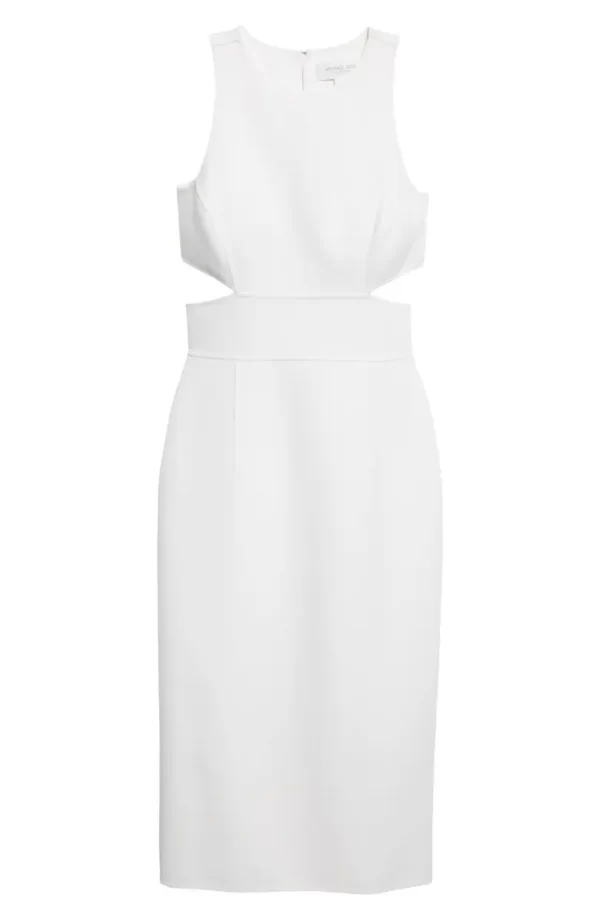 Michael Kors Collection - Cutout Wool Blend Sheath Dress - Image 4