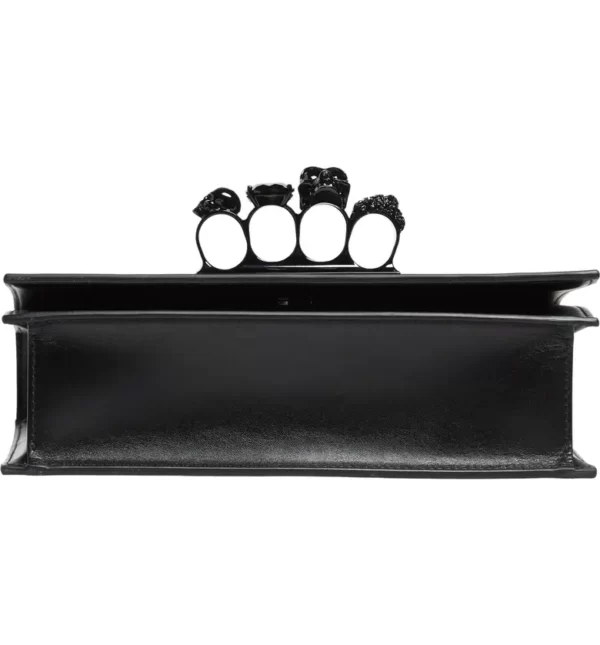 Alexander McQueen - Blackout Leather Crossbody Knuckle Bag (GROUP BUY) - Image 7