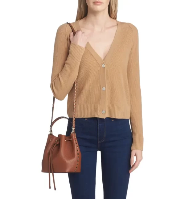 Valentino Garavani - Rockstud Leather Bucket Bag - Image 3