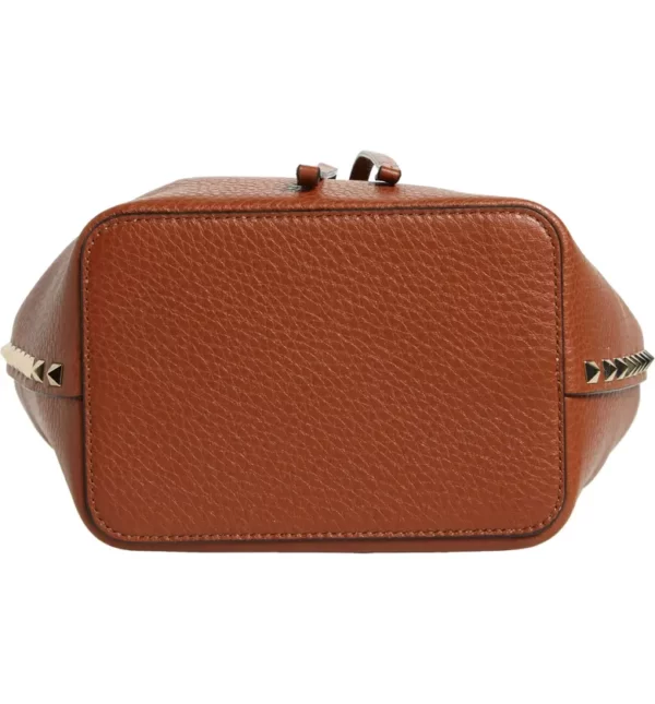 Valentino Garavani - Rockstud Leather Bucket Bag - Image 7