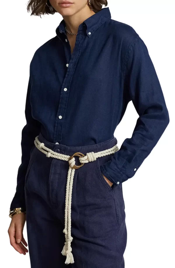 Polo Ralph Lauren - Indigo Linen Button-Down Shirt
