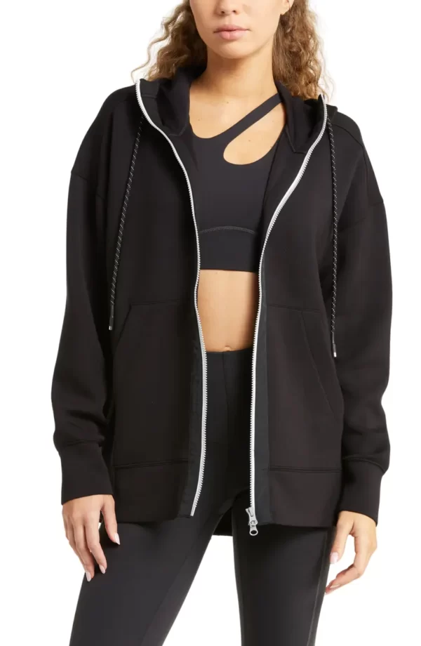 Zella - Intention Front Zip Back Vent Hoodie