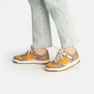 COACH – C201 Mixed Media Signature Sneaker (Women)