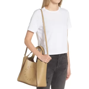 Stella McCartney – Perforated Logo Faux Leather Crossbody Bag