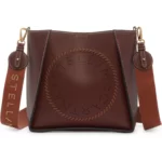 Stella McCartney – Mini Circle Logo Faux Leather Crossbody Bag
