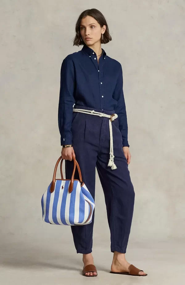 Polo Ralph Lauren - Indigo Linen Button-Down Shirt - Image 5
