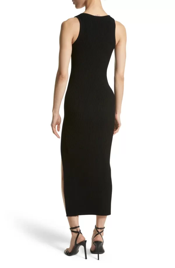 Michael Kors Collection - Sleeveless Rib Knit Body-Con Tank Dress - Image 2
