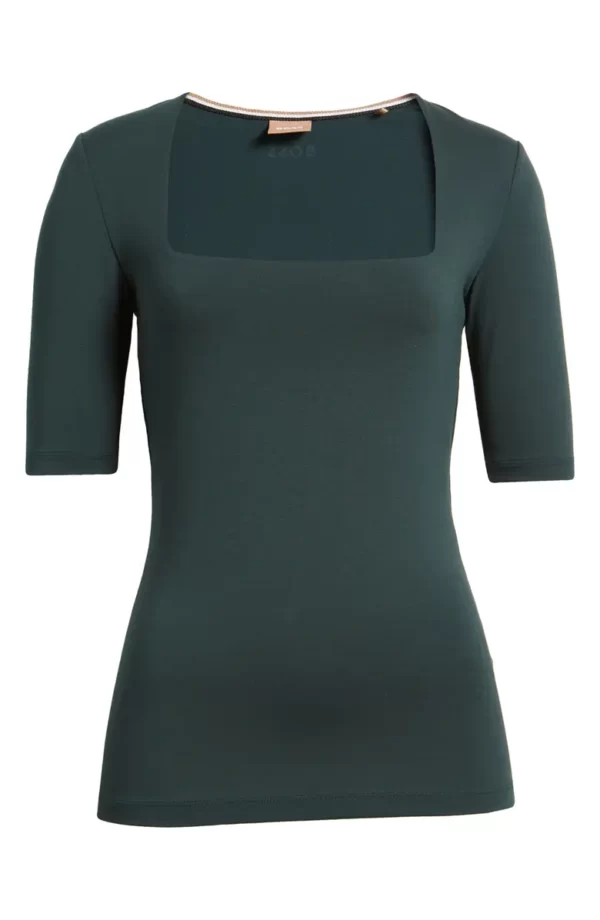 BOSS - Evaka Square Neck Top - Image 3