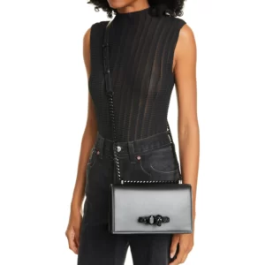 Alexander McQueen – Blackout Leather Crossbody Knuckle Bag (GROUP BUY)
