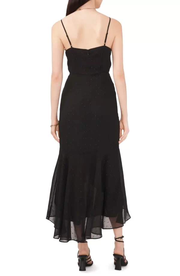 1.STATE - Metallic Dot Ruffle High-Low Maxi Dress - Image 2