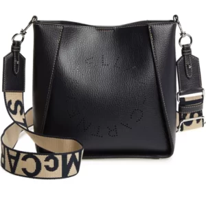 Stella McCartney - Perforated Logo Mini Faux Leather Crossbody Bag