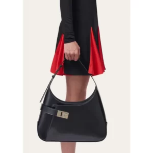 FERRAGAMO – Arch Leather Hobo Bag