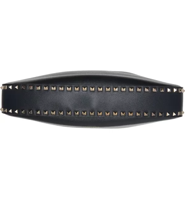 Valentino Garavani - Rockstud Leather Hobo Bag - Image 6