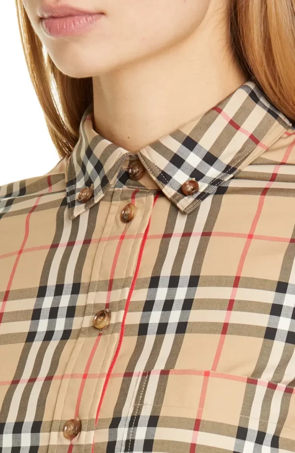 Burberry - Lapwing Vintage Check Stretch Cotton Shirt - Image 4