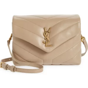 Saint Laurent – Toy Loulou Matelassé Leather Crossbody Bag