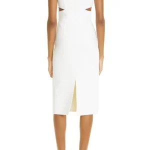 Michael Kors Collection – Cutout Wool Blend Sheath Dress