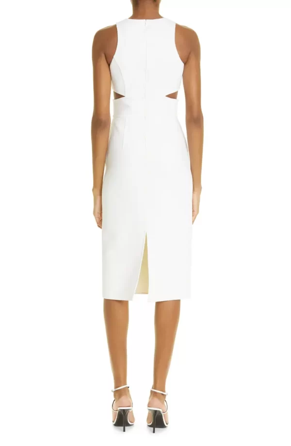 Michael Kors Collection - Cutout Wool Blend Sheath Dress - Image 2