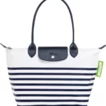Longchamp – Small Le Pliage Marinière Recycled Nylon Canvas Shoulder Tote