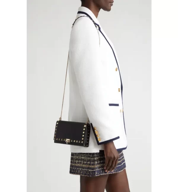 Valentino Garavani - Rockstud Leather Crossbody Bag - Image 3