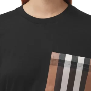 Burberry – Carrick Check Pocket Oversize Cotton T-Shirt