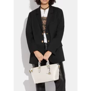 COACH – Cara Pebbled Leather Satchel