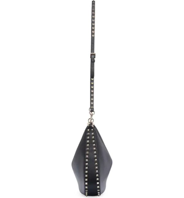 Valentino Garavani - Rockstud Leather Hobo Bag - Image 5