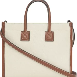 Burberry – Mini Towner Horseferry Print Canvas & Leather Tote