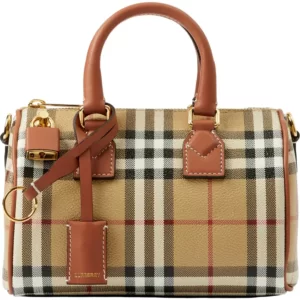 Burberry – Mini Bowling Check Coated Canvas Duffle Bag (GROUP BUY)